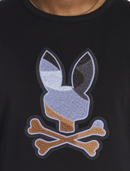 Psycho Bunny Big & Tall Dante Crewneck Sweatshirt In Black