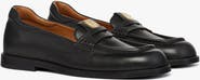 MCM Women's Brass Plate Loafers in Calfskin