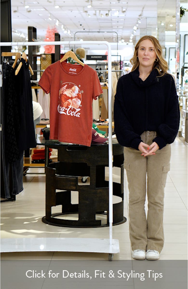 Coca-Cola<sup>®</sup> Santa Claus Cotton Graphic T-Shirt, sales video thumbnail