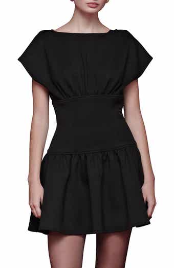 Bateau Neck Stretch Minidress