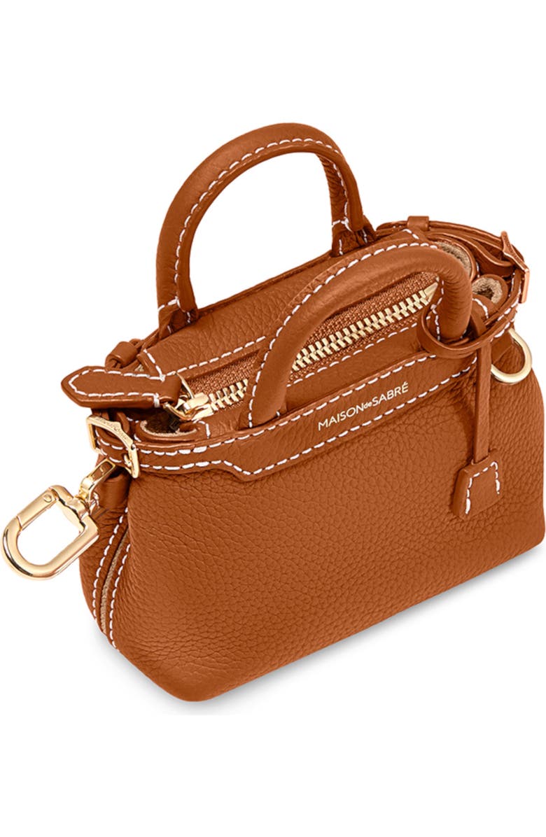 MAISON de SABRÉ The SABRÉMOJI Petite Palais Charm, Alternate, color, Pecan Brown