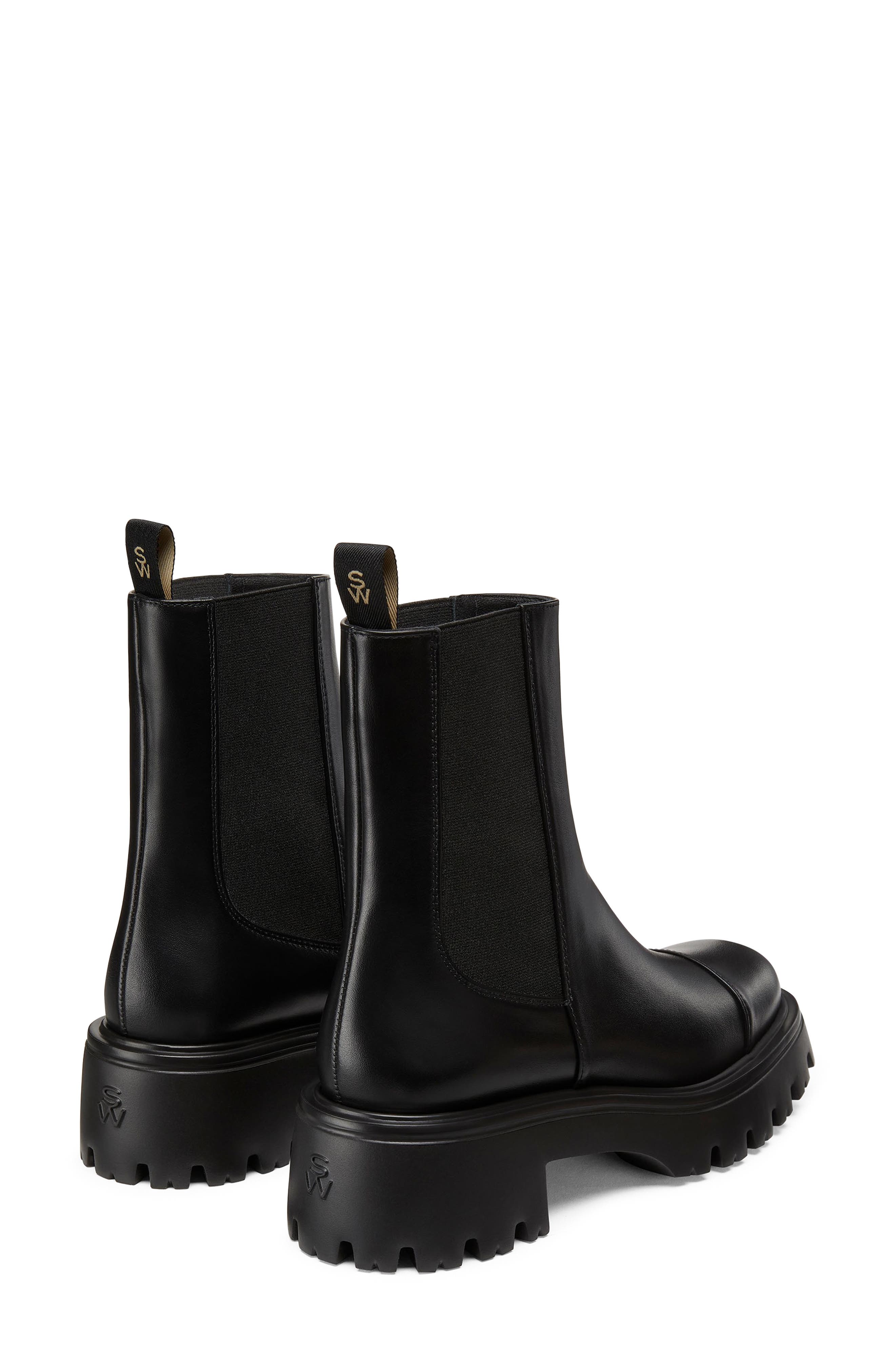 Stuart Weitzman Emerson Chelsea Boot, Alternate, color, Black