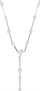 Swarovski Constella Crystal & Faux Pearl Y-Necklace