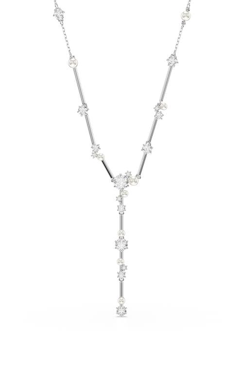 Swarovski Constella Y-halskette In White Gold