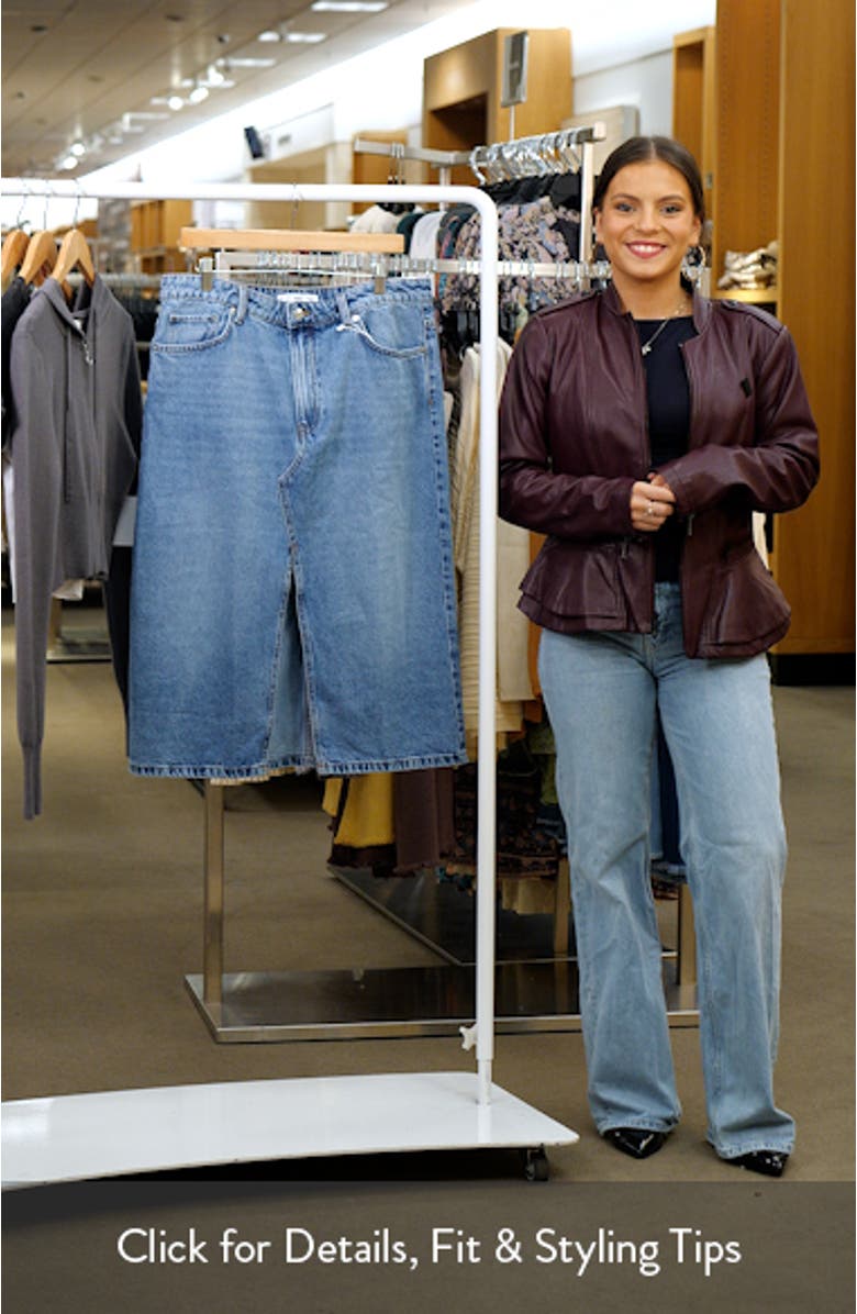 Denim Midi Skirt, sales video thumbnail