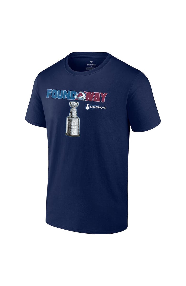 FANATICS Men's Fanatics Branded Navy Colorado Avalanche 2022 Stanley Cup Champions Celebration T-Shirt, Alternate, color,