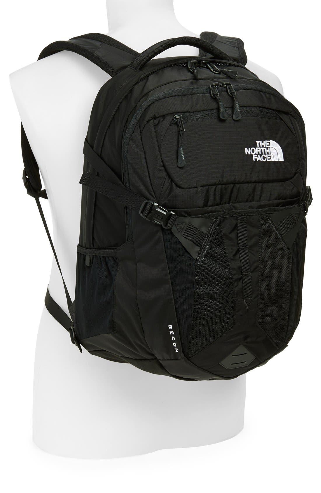 black and grey recon north face backpack The Women's The North Face Recon Backpack efficiently holds all your gear and keeps you organized whether youre using it to store goods that make you smarter The North Face Recon Pack