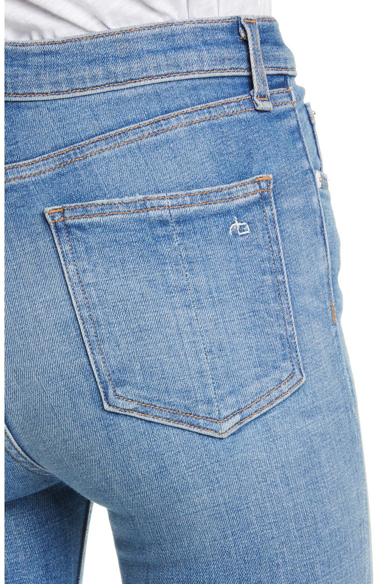 Nina High Waist Ankle Flare Jeans, Alternate, color, GRAVEL