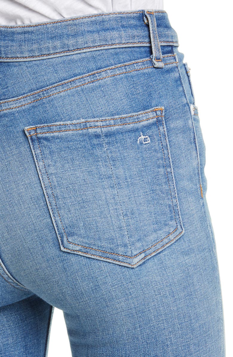 rag & bone Nina High Waist Ankle Flare Jeans, Alternate, color, 
