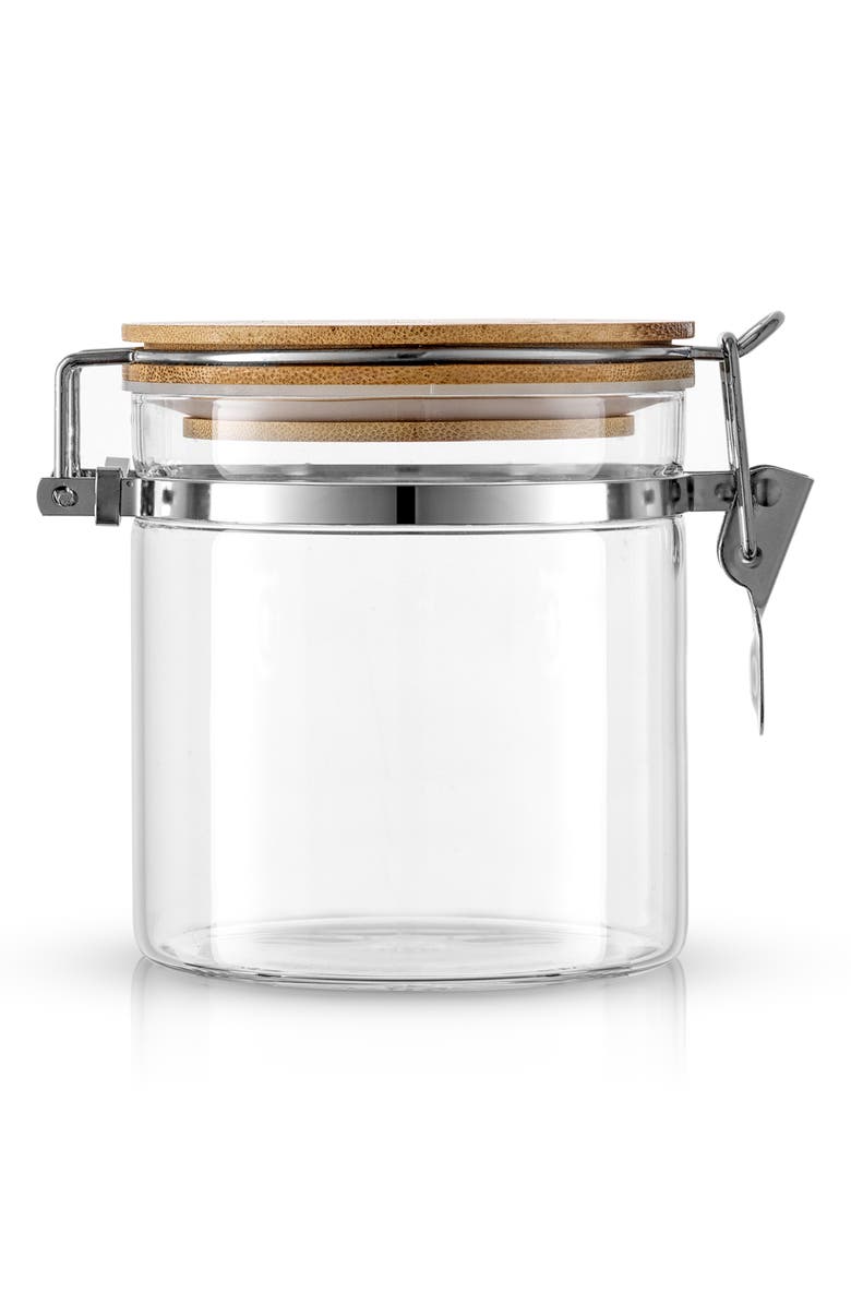 JoyJolt Bamboo Lid Storage Jar - Set of 2, Alternate, color,