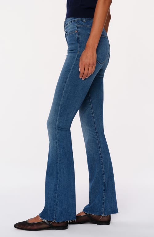 Dl1961 Bridget Instasculpt Raw Hem High Waist Bootcut Jeans In Palm Springs Dl Airbrushed