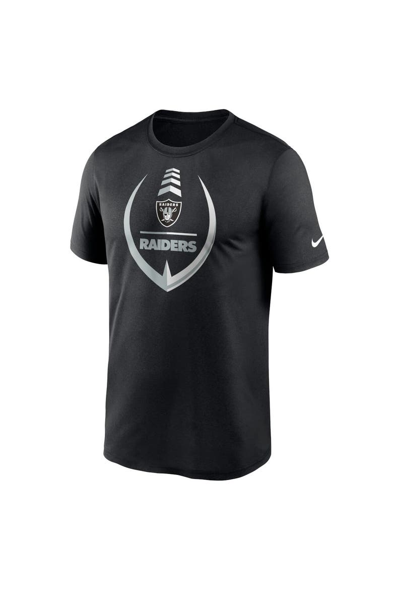 Men's Nike Black Las Vegas Raiders Icon Legend Performance T-Shirt, Alternate, color, Black