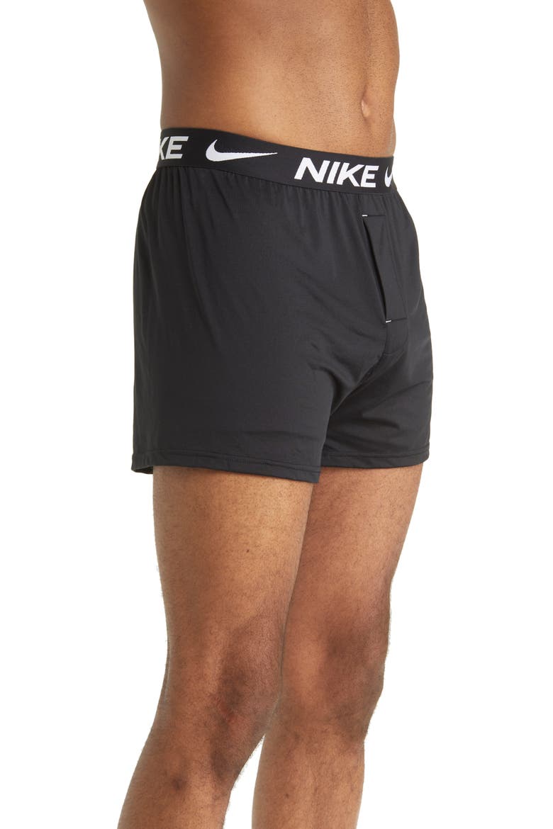 3-Pack Dri-FIT Essential Micro Boxers, Alternate, color, BLACK