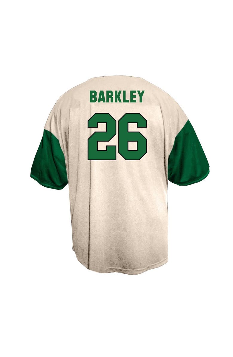 FANATICS Men's Fanatics Saquon Barkley Cream Philadelphia Eagles Big & Tall Baseball Button-Up Shirt, Alternate, color, Cream
