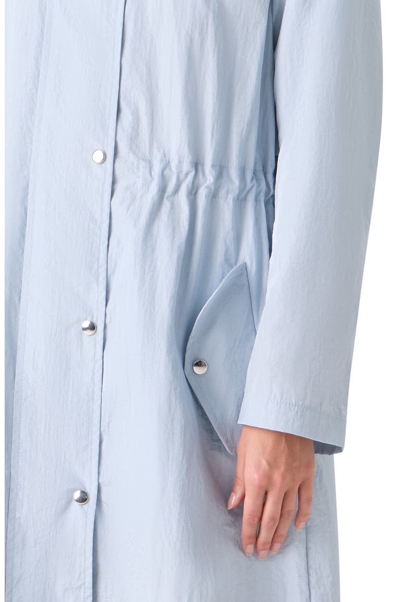 Water Repellent Hooded Coat, Alternate, color, SKY BLUE