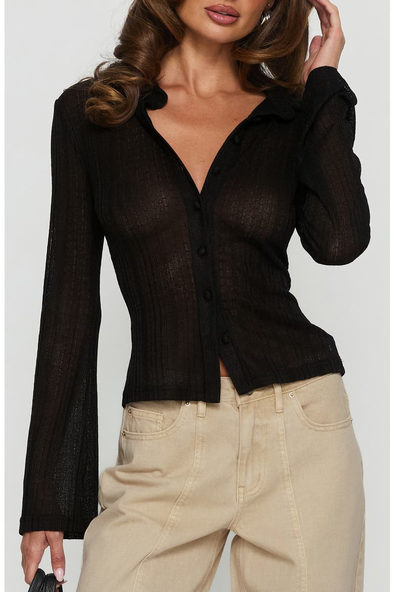 When You Sleep Crop Cardigan, Main, color, BLACK