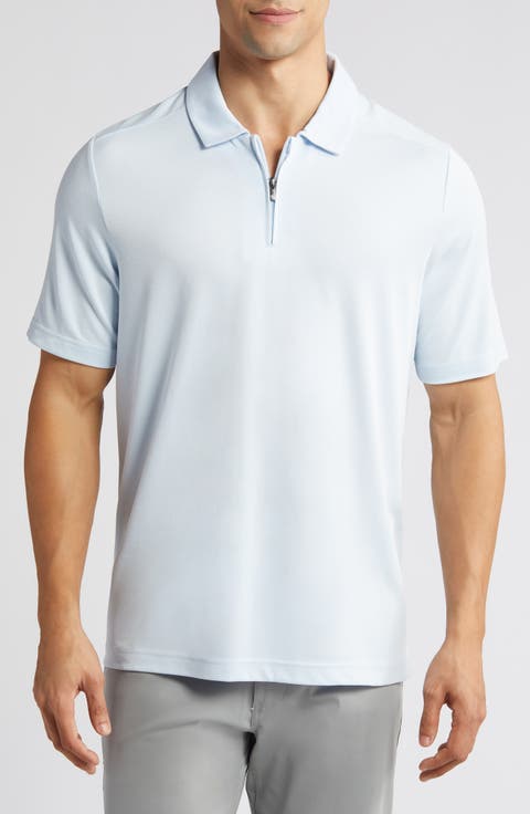 Bird's Eye Quarter Zip Polo