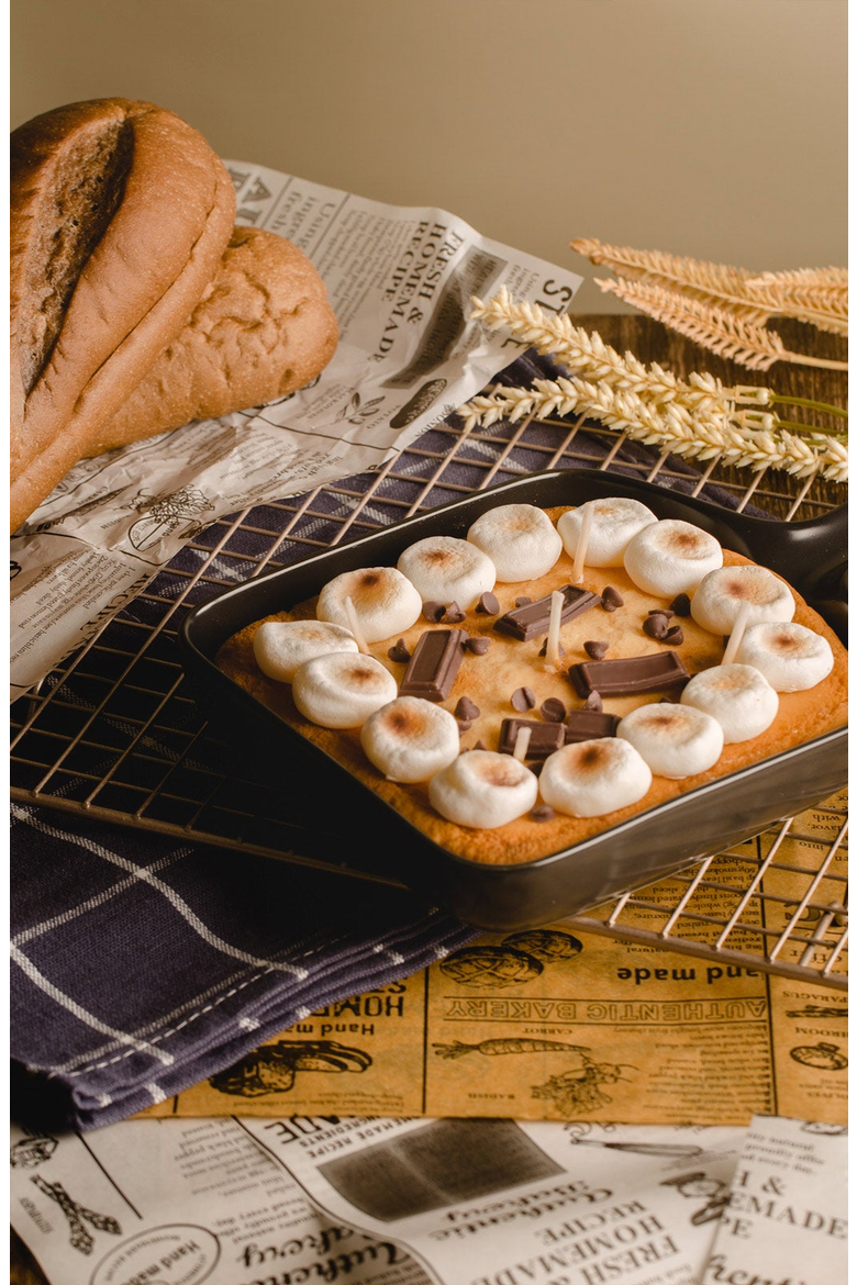 Skillet S’more Candle, Alternate, color, Light Brown / White