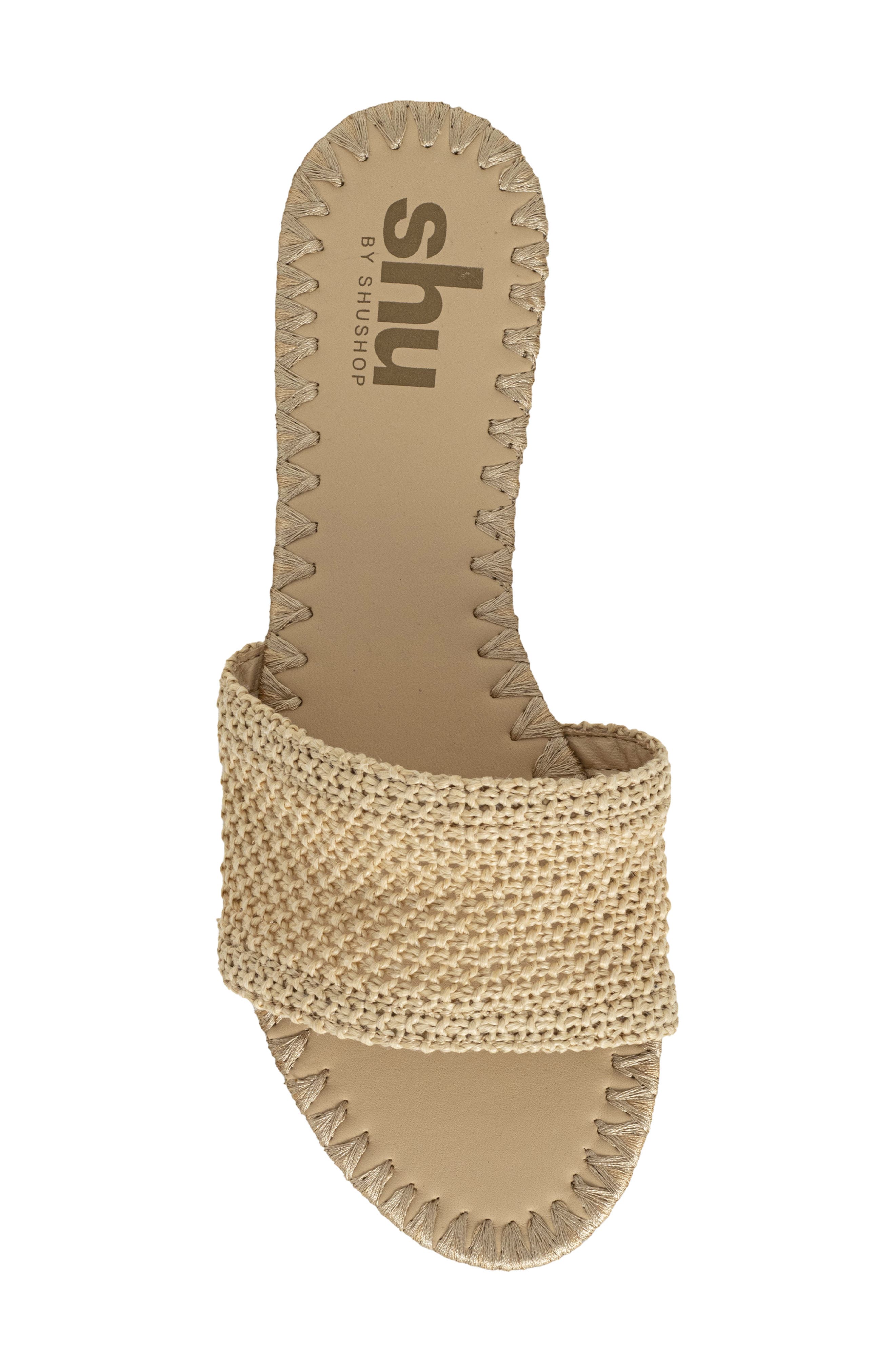 Dixie Slide Sandal, Alternate, color, BEIGE