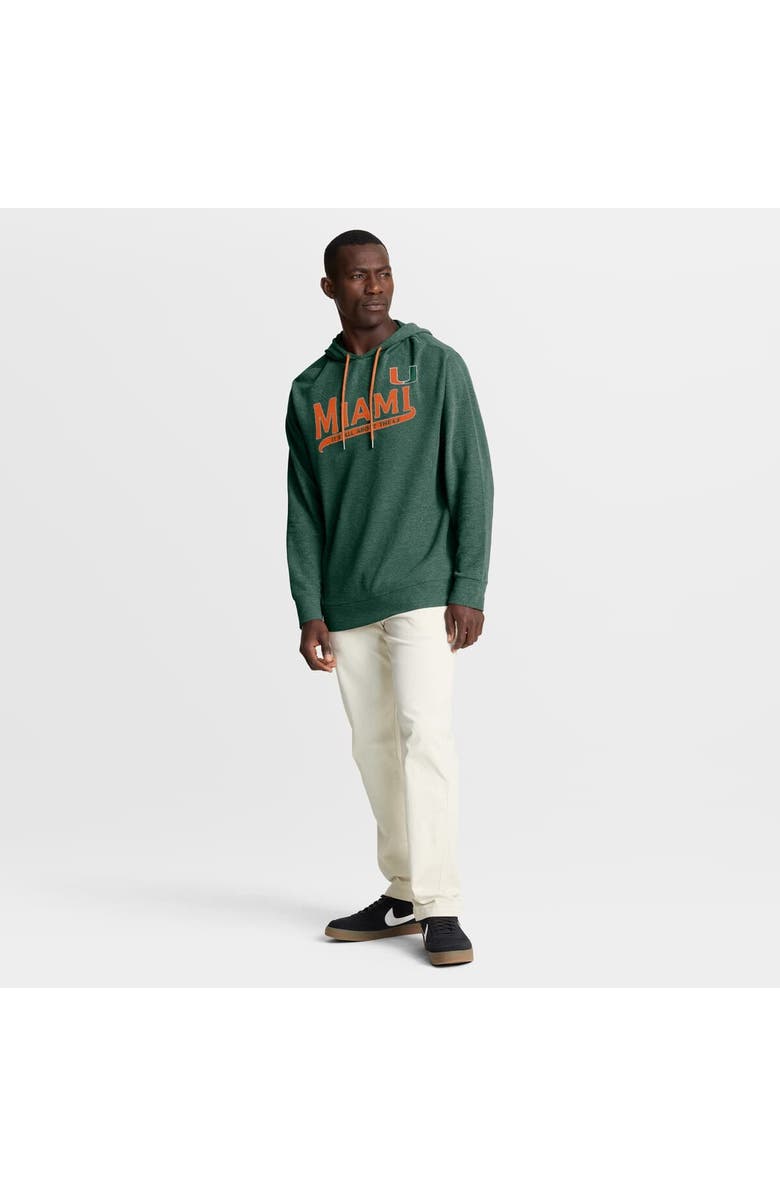 FANATICS Men's Fanatics Green Miami Hurricanes Hometown Premium Huddle Up Long Sleeve Hoodie T-Shirt, Alternate, color, Green