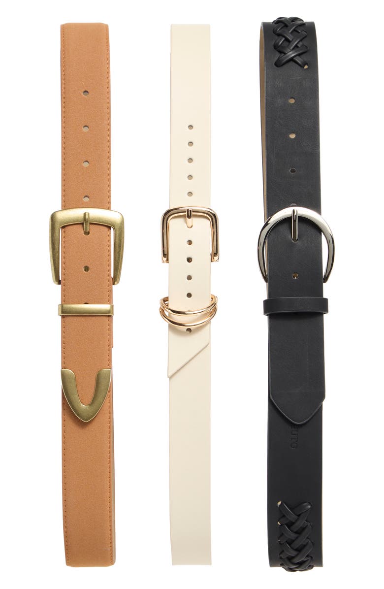 Vince Camuto 3-for-1 Buckle Belt Set, Main, color,