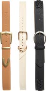 Vince Camuto 3-for-1 Buckle Belt Set