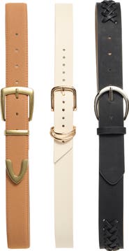 Vince Camuto 3-for-1 Buckle Belt Set