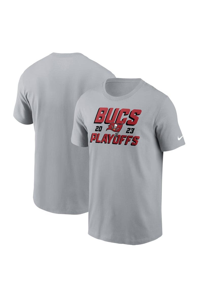 Men's Nike Gray Tampa Bay Buccaneers 2023 NFL Playoffs Iconic T-Shirt, Main, color, Gray