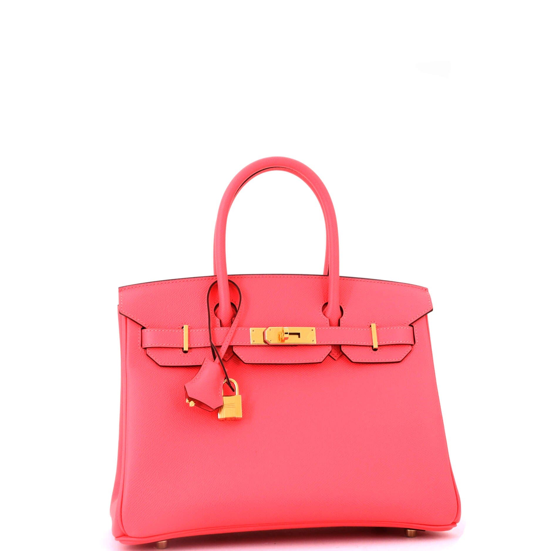 Pre-Owned Hermes Birkin Handbag Pink Epsom with Gold Hardware 30, Alternate, color, Rose Azalee