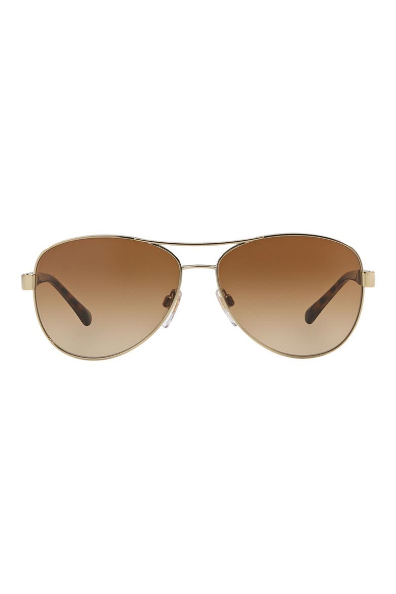 59mm Aviator Sunglasses, Alternate, color, MATTE GOLD