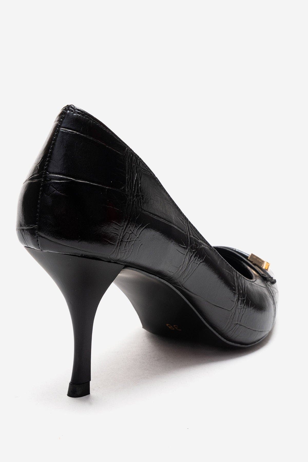 Poesy Pointed Toe Stiletto Pump, Alternate, color, Black Print