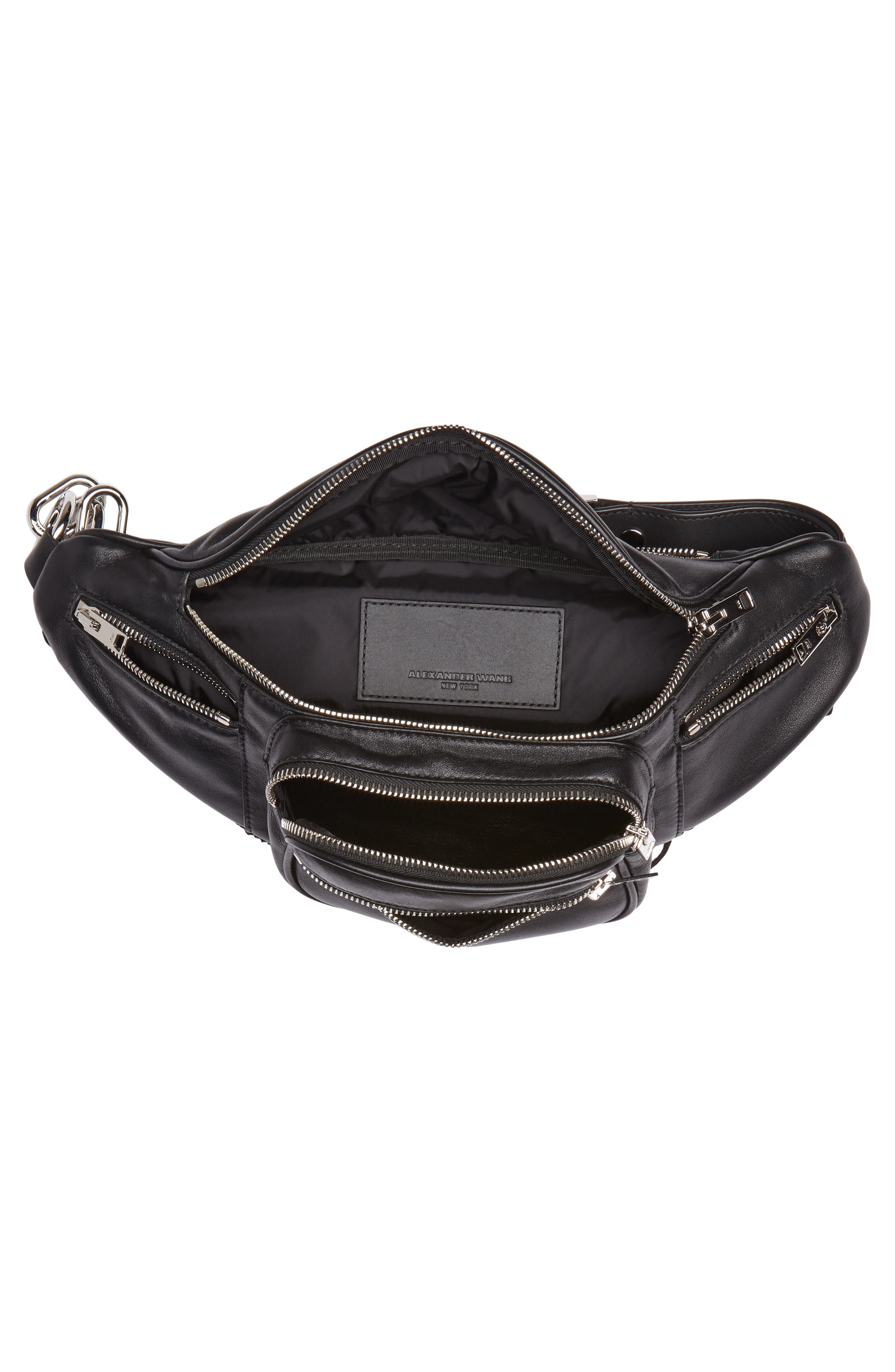 Alexander Wang Attica Fringe Lambskin Leather Fanny Pack, Alternate, color, 