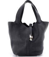 Pre-Owned Hermes Picotin Lock Bag Clemence MM