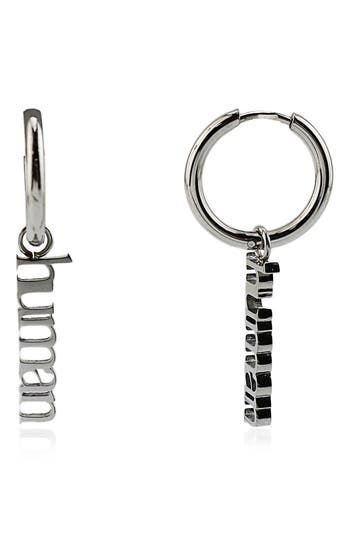 Rebl Gender Inclusive Human Huggie Hoop Earrings