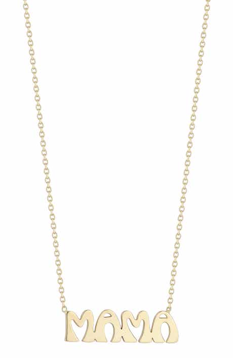 Ember Fine Jewelry 14K Gold 'Mama' Pendant Necklace