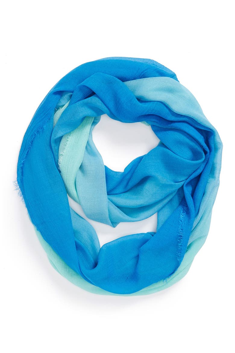 'Technicolor Sunset' Infinity Scarf, Main, color, PACIFIC