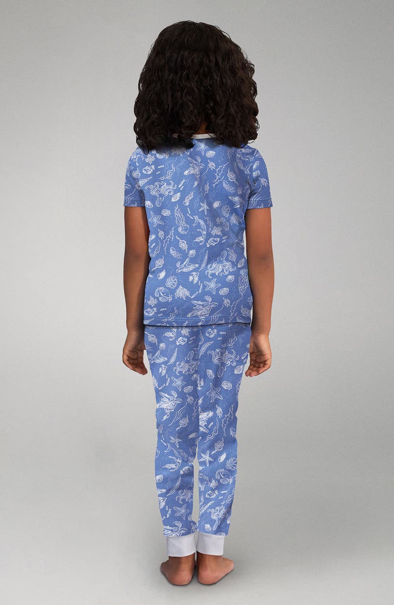 BedHead Pajamas Kids' Print Fitted Knit Two-Piece Pajamas, Alternate, color, 