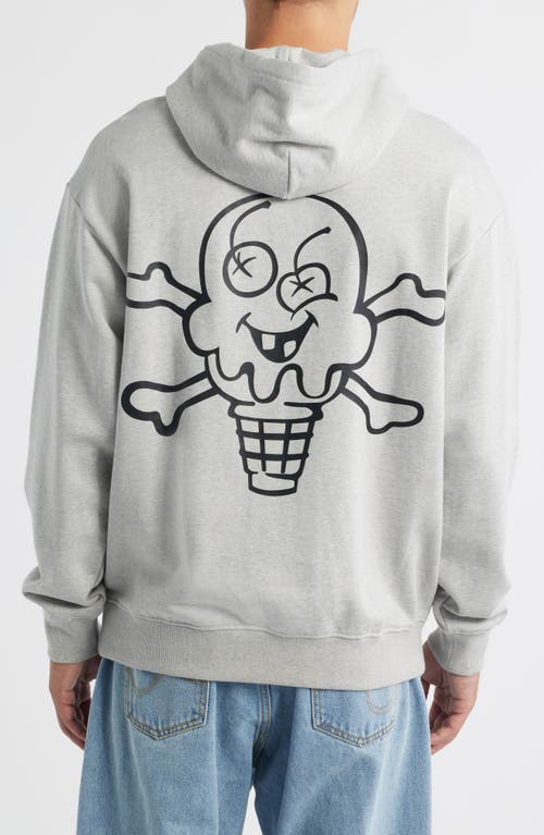 Icecream Play Graphic Hoodie In Gray