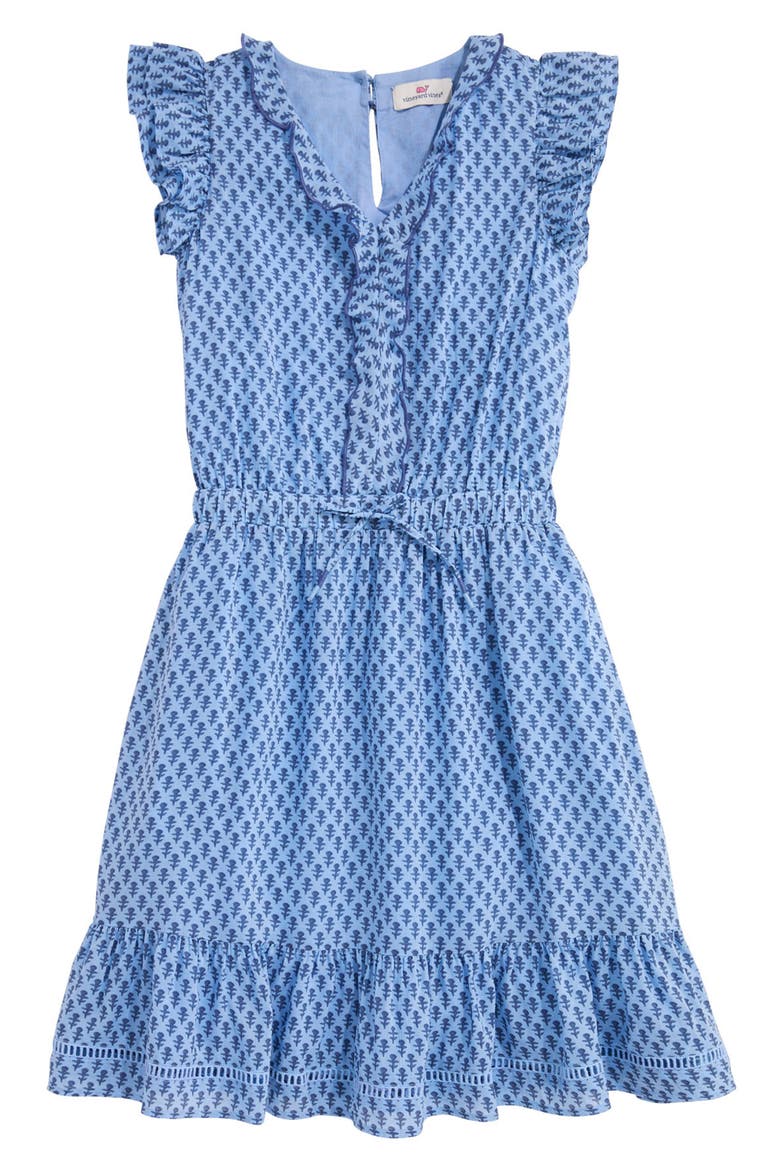Kids' Thalia Dress, Main, color, SUTTON BLOCK MOON