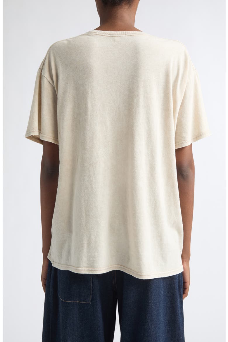 I Never Like You Anyway Cotton & Cashmere Boyfriend T-Shirt, Alternate, color, ACID KHAKI STONE