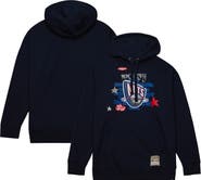 Mitchell & Ness Men's Mitchell & Ness x Tats Cru Navy New Jersey Nets Hardwood Classics Brick Pullover Hoodie