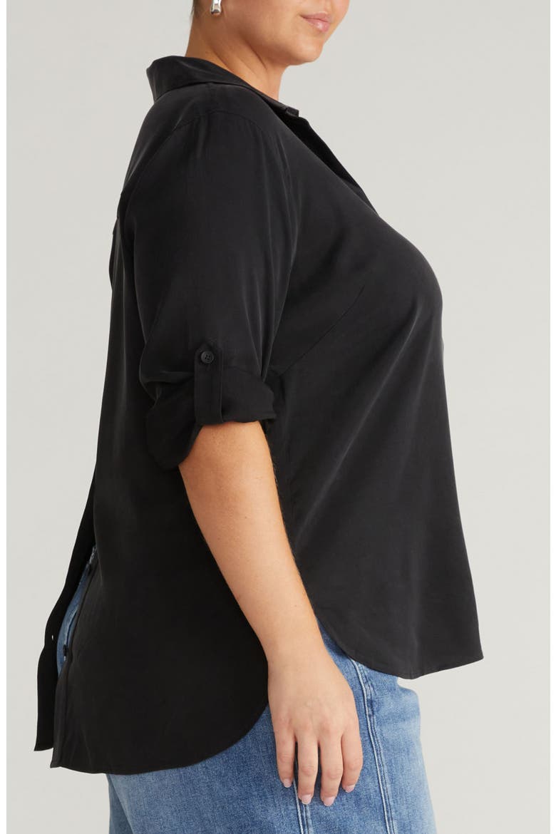 Button-Back Shirt, Alternate, color, BLACK