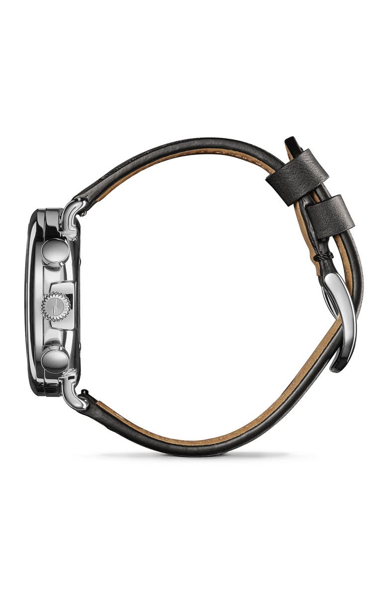 Shinola 'The Runwell Chrono' Leather Strap Watch, 41mm, Alternate, color,
