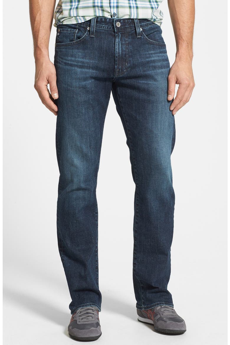 'Protégé' Straight Leg Jeans, Main, color, EVERSON