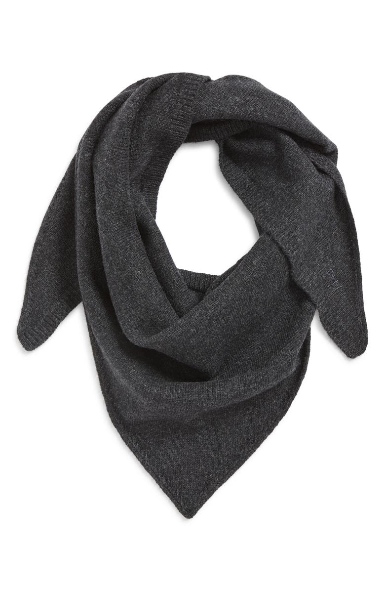 Paloma Wool Prima Extrafine Merino Wool Triangle Scarf, Alternate, color, Grey