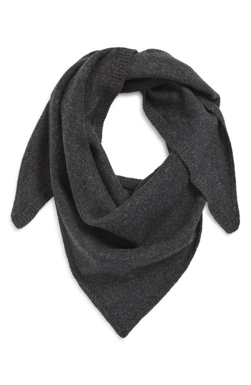 Paloma Wool Prima Extrafine Merino Wool Triangle Scarf In Black