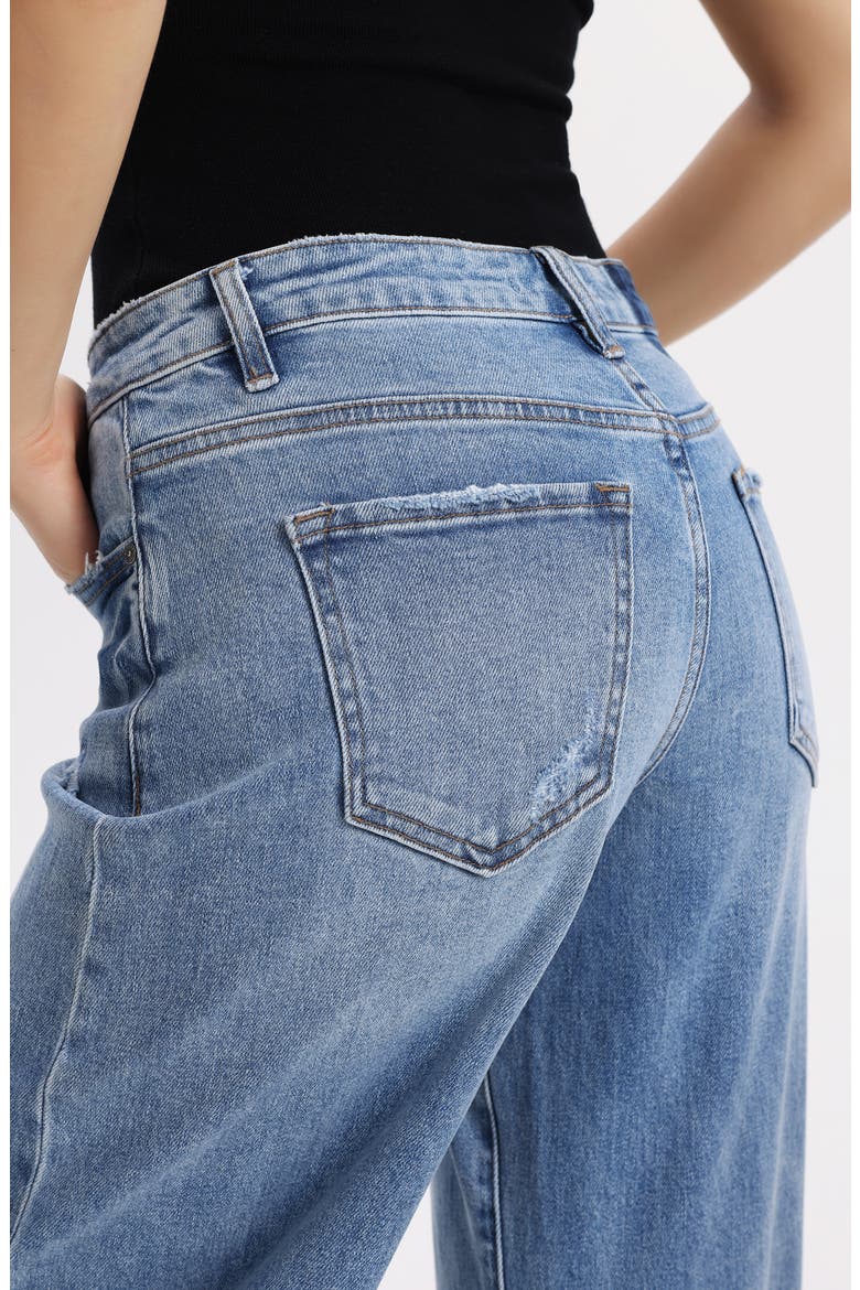 Low Rise Barrel Jeans, Alternate, color, CIPHER