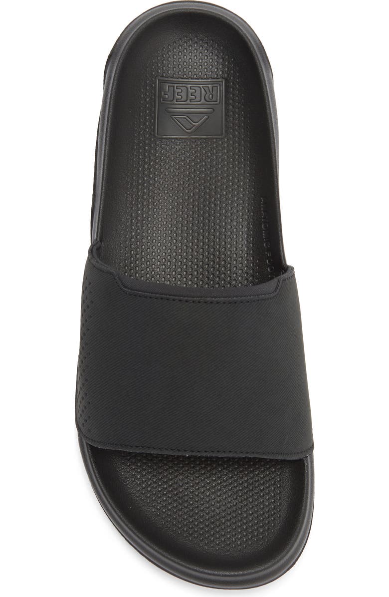 Reef Tailslide Slide Sandal, Alternate, color, Black