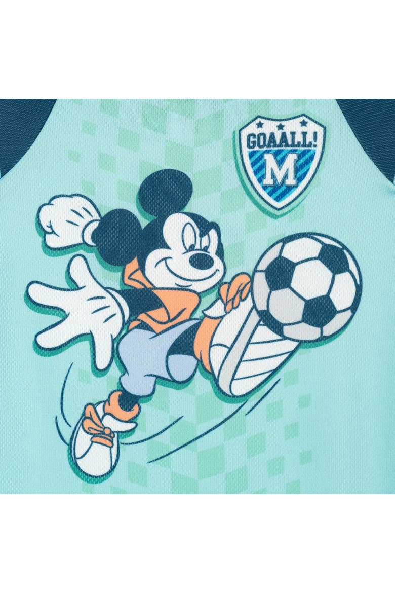 Mickey Mouse Athletic One Piece Romper, Alternate, color, Light Blue Mickey