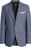 BOSS Hugo Boss Hutson Plaid Wool Blend Sport Coat
